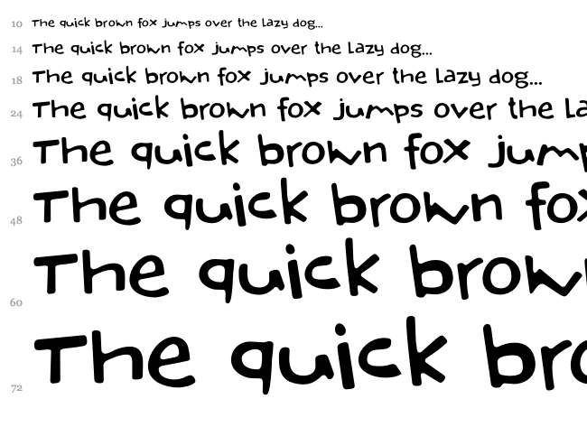 DK Orenji font waterfall
